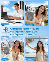 Cargador portátil magnético, cargador de batería de carga rápida de...