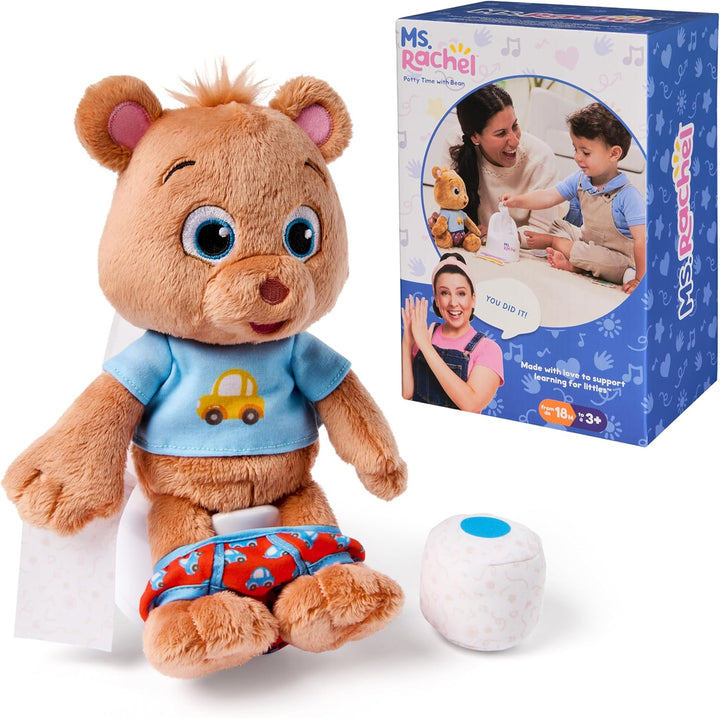 Ms Rachel Orinal con frijol oso de peluche de 11 pulgadas