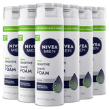 NIVEA MEN - Espuma de afeitado sensible con vitamina E, extractos c...
