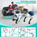 Perro robot inteligente para niños, mascota robótica de aprendizaje STEM con control remoto y aplicación, más de 30 acciones, juguete programable, regalo para niños y niñas de 6 a 12 años (compatible con iOS/Android)​