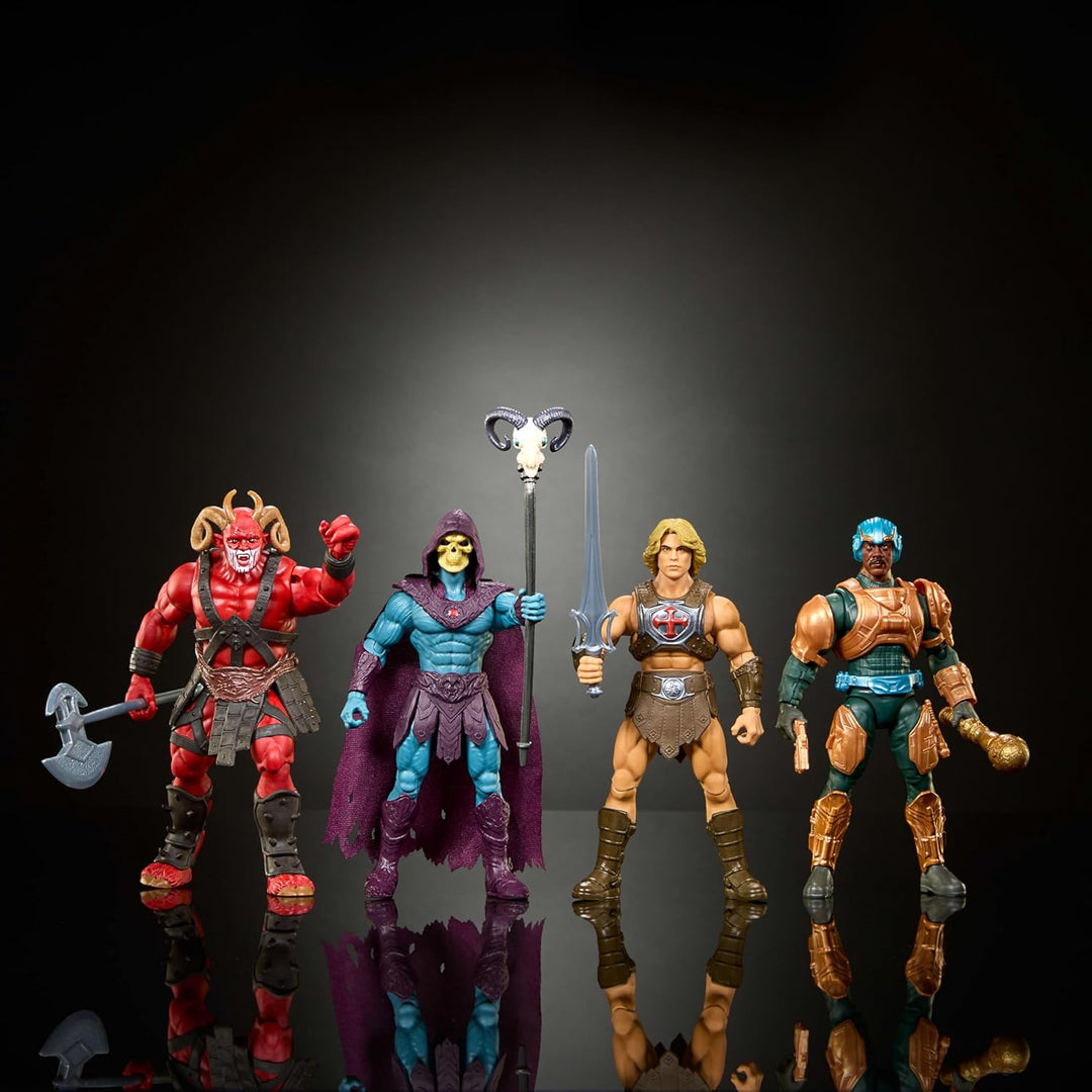 Masters of the Universe Paquete de 4 figuras de acción de juguete,...