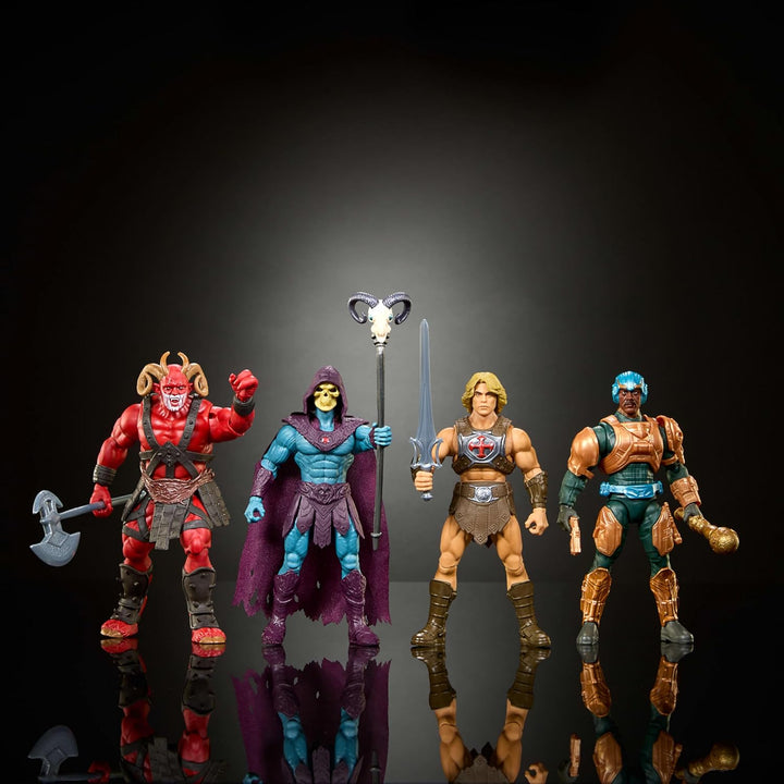 Masters of the Universe Paquete de 4 figuras de acción de juguete,...