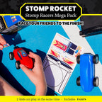 Stomp Racers Mega Pack por Stomp Rocket, 4 autos de carreras con aire