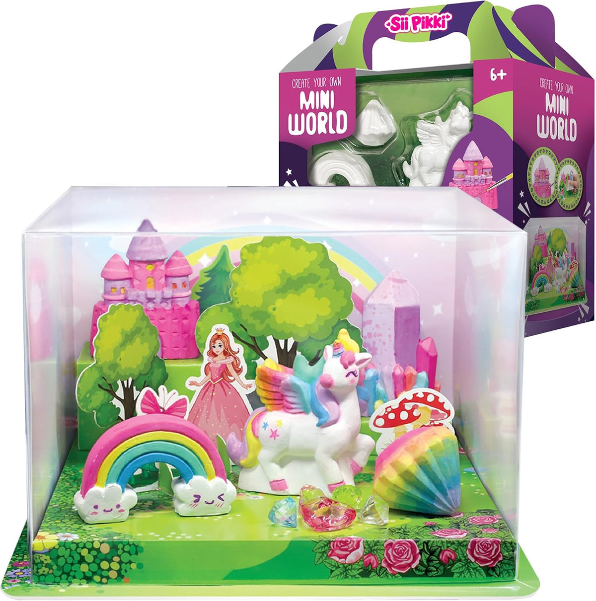 Kit de pintura de unicornio Mini World, manualidades y manualidades para