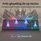 CHONCHOW TKL - Combo de teclado y mouse para juegos, juego RGB con cable