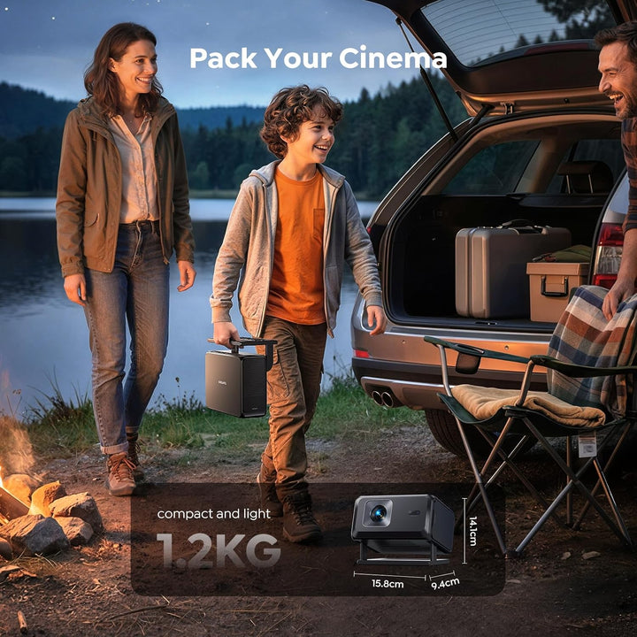 Proyector inteligente [Google TV integrado y soporte 4K] con WiFi y...