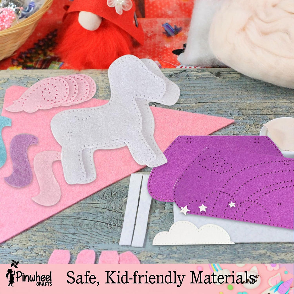 Kit de costura de flores de origami y unicornio para bolsos, juego de artes creativas y manualidades para niños a partir de 6 años, incluye 100 hojas de origami, accesorios decorativos
