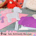 Kit de costura de flores de origami y unicornio para bolsos, juego de artes creativas y manualidades para niños a partir de 6 años, incluye 100 hojas de origami, accesorios decorativos