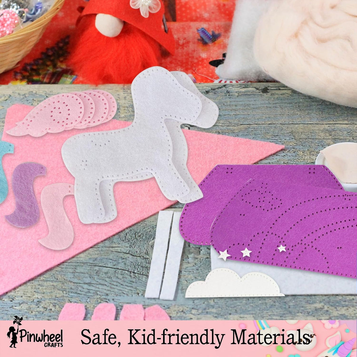 Kit de costura de flores de origami y unicornio para bolsos, juego de artes creativas y manualidades para niños a partir de 6 años, incluye 100 hojas de origami, accesorios decorativos