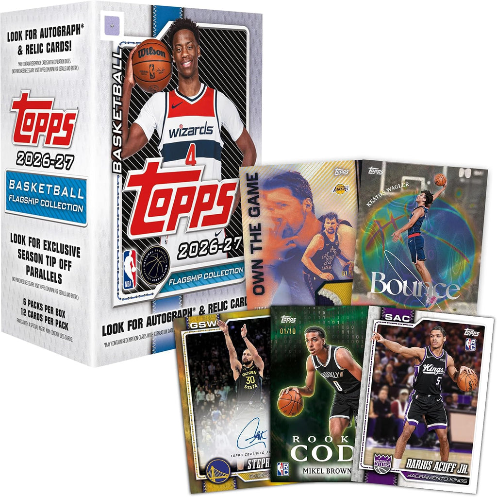 Baloncesto insignia de Topps 2026-27, sellado de fábrica, caja de valor