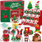 Kit de arcilla seca al aire para niños, modelado de Navidad, juego de