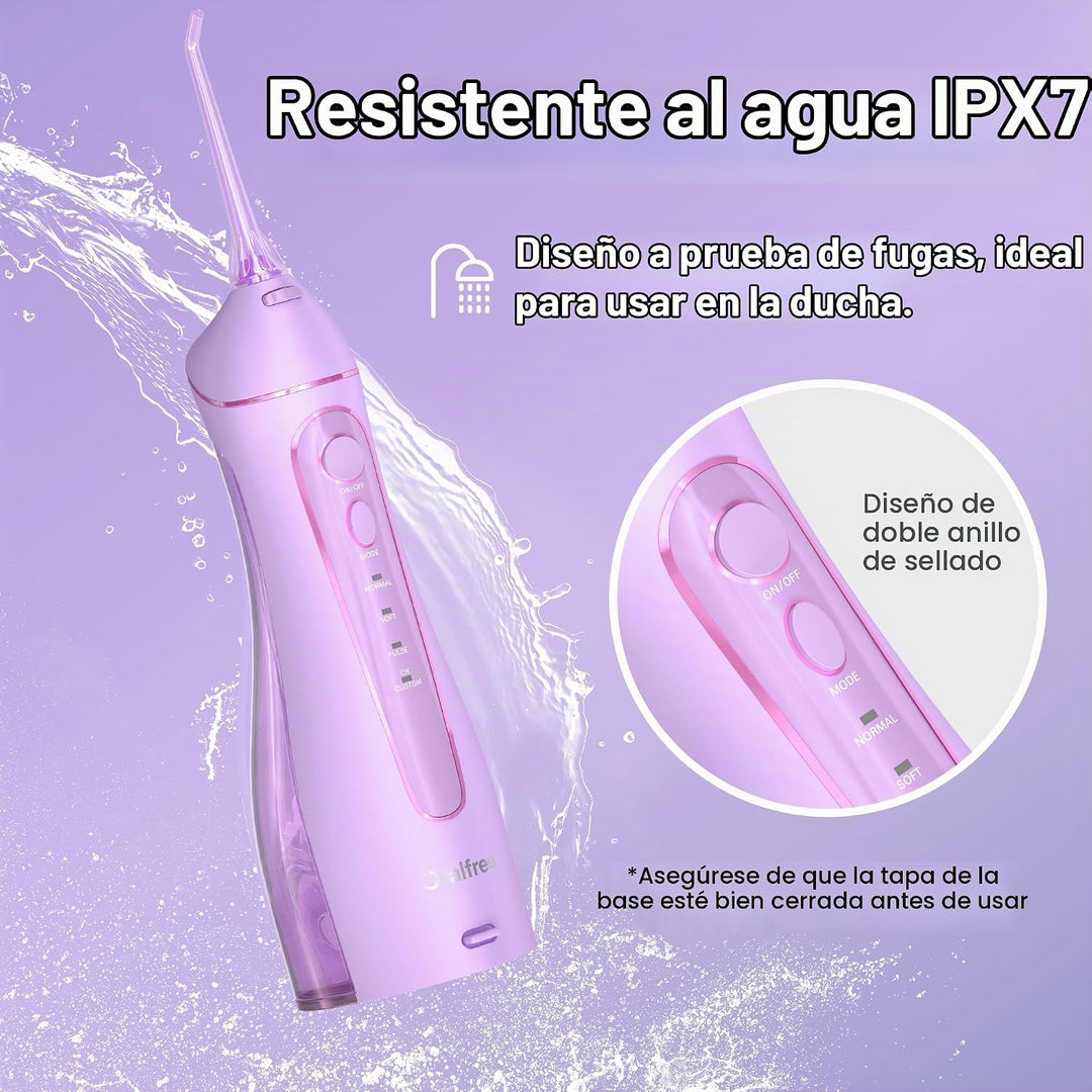 Oralfree Irrigador dental de agua con hilo dental para dientes - Ir...