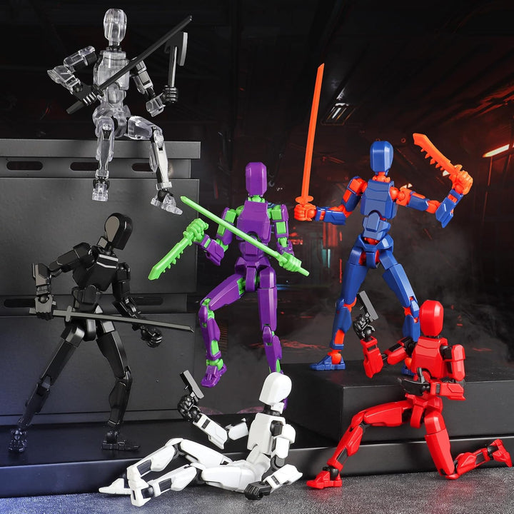Juego de 13 figuras de acción, 6 figuras de acción T-Robot 13, Tita...