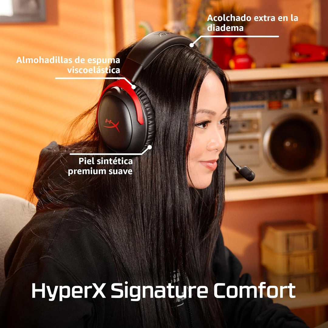 HyperX Cloud III S \u2013 Auriculares inalámbricos para juegos, 2.4...