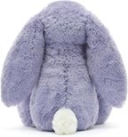 Jellycat Bashful Viola Bunny - Juguete de peluche, mediano, color morado