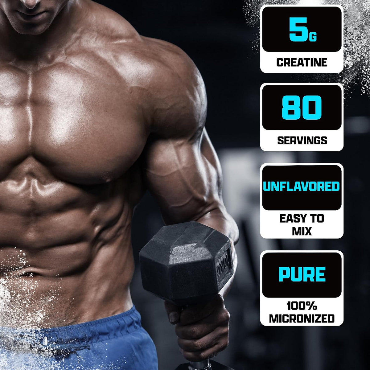 Nutrex Research Polvo de monohidrato de creatina ultra pura sin sab...