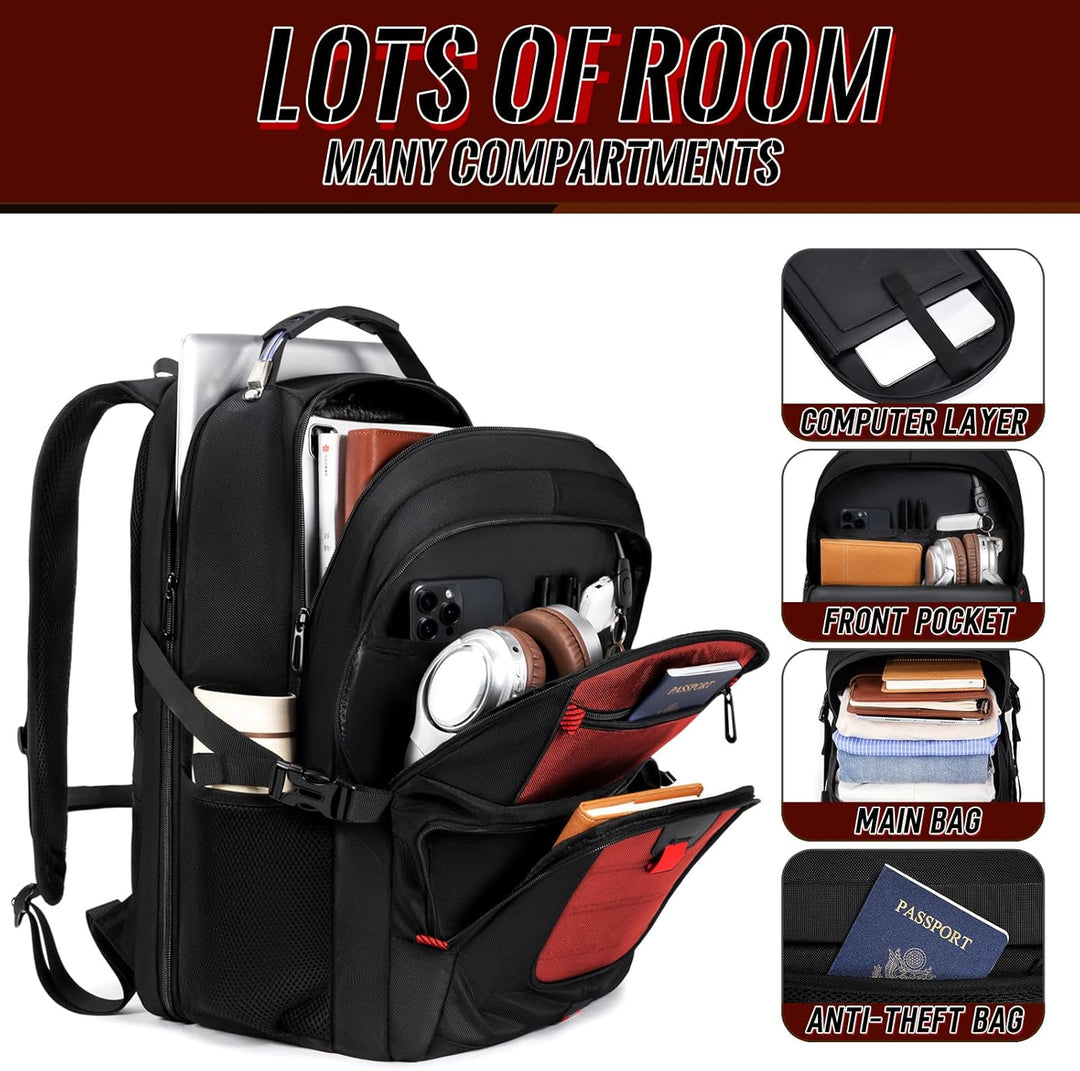 JARWAM Mochila extra grande para laptop con garantía de por vida, b...