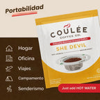 Coulée EcoPour She Devil - Café árabe, tostado medio, porción individual
