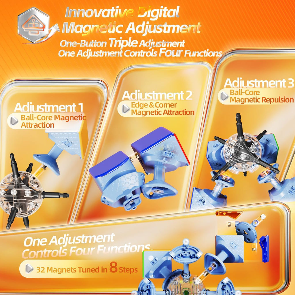 CuberShop Moyu PB Cube WR 20M Núcleo Ball MagLev 3x3 Cubo de Velocidad con Recubrimiento UV