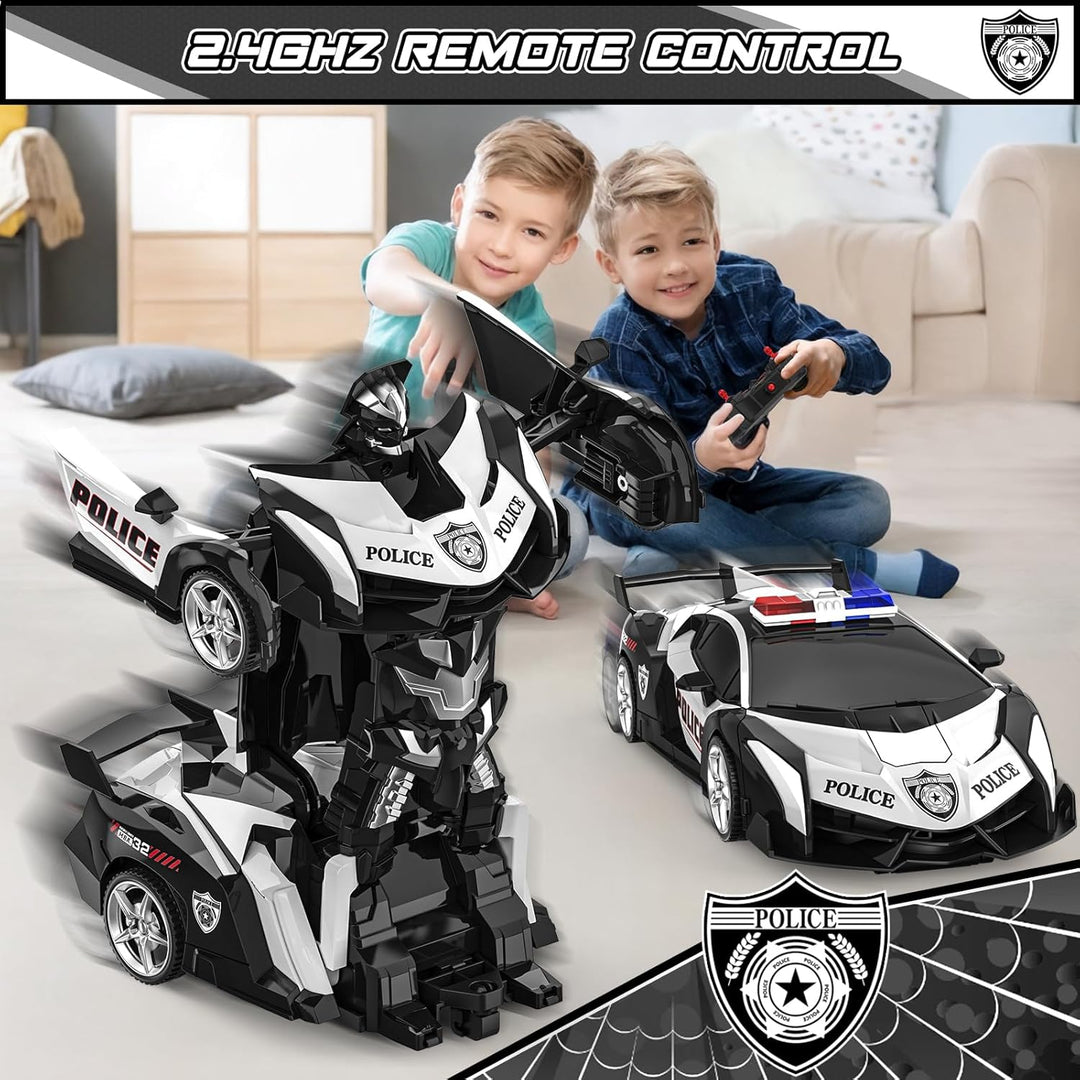 BLUEJAY Auto Rc Transformables para niños de 4-7 y 8-12 años, auto...