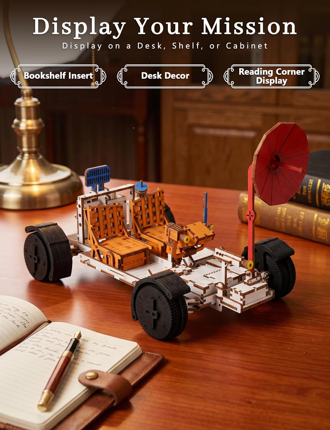 Rompecabezas de madera 3D para adultos Lunar Rover