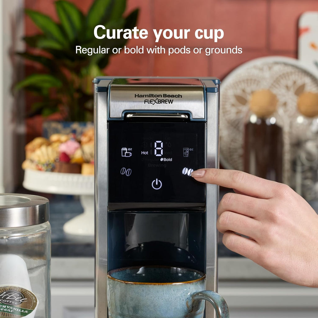 Hamilton Beach FlexBrew Advanced 4 en 1 cafetera de una sola porción