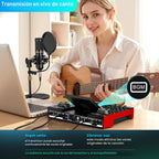 TENLAMP Paquete de equipos de podcast G10 Creator con micrófono