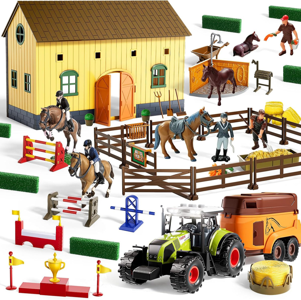 Juego de caballos para niños, juguetes de caballos para niñas y