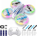 Dron LED RC para niños de 6 a 12 años, juguete de dron con luz LED con 3 baterías