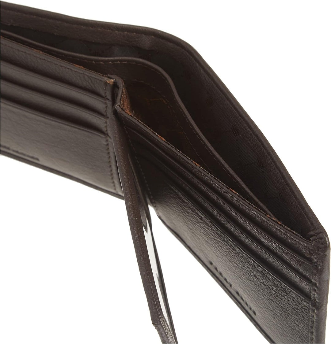 Perry Ellis Park Avenue - Cartera de piel 100% con tarjeta, plegabl...