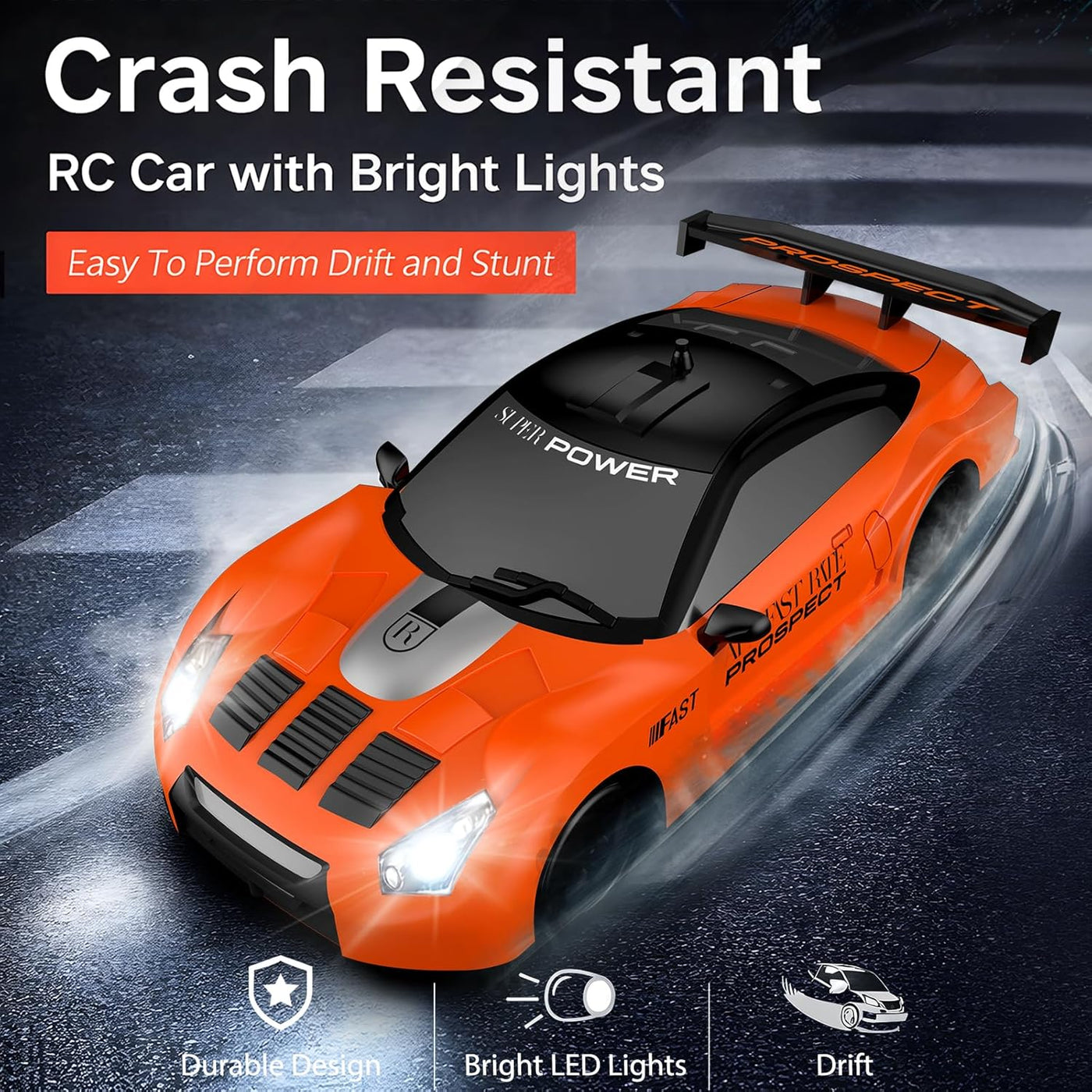Auto de control remoto RC Drift Car 2.4GHz escala 1:24 4WD 15KM\/H...