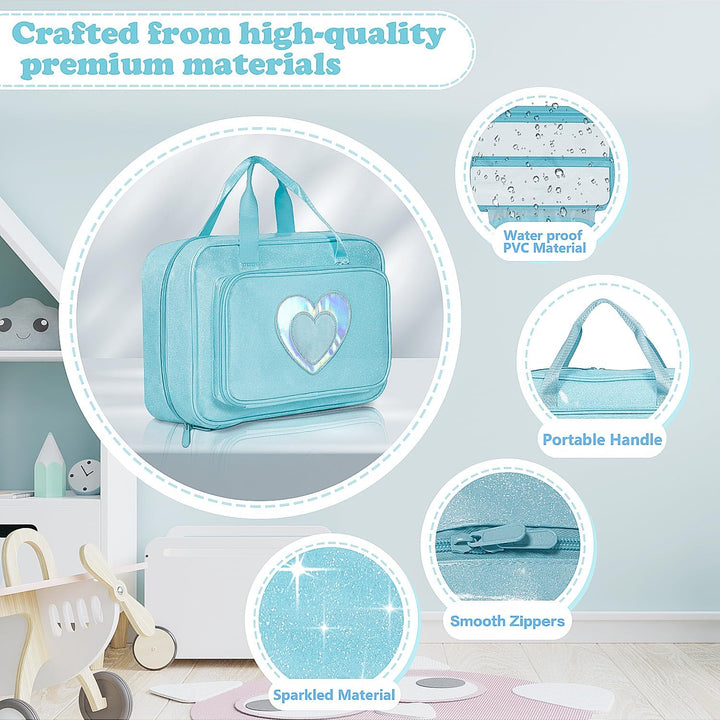 LININYHAO Estuche de transporte compatible con muñecas Barbie de 12...