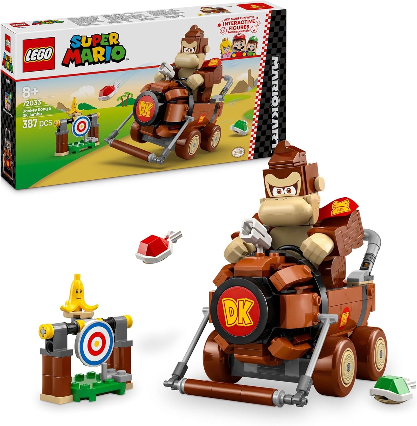 Lego Super Mario Kart(TM) - Donkey Kong y DK Jumbo Toy Bloques de r...
