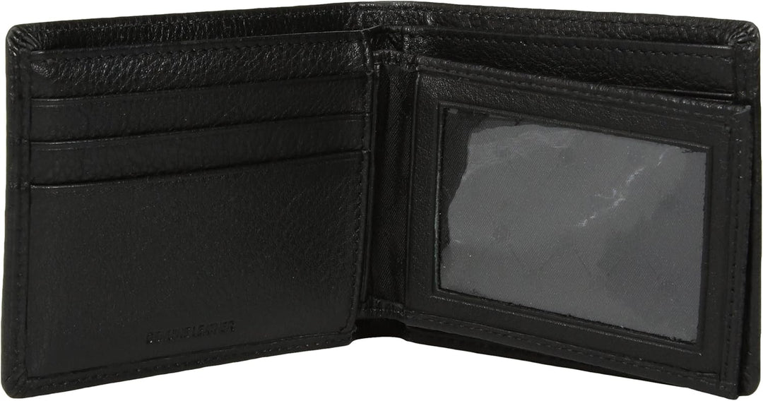 Perry Ellis Park Avenue - Cartera de piel 100% con tarjeta, plegabl...