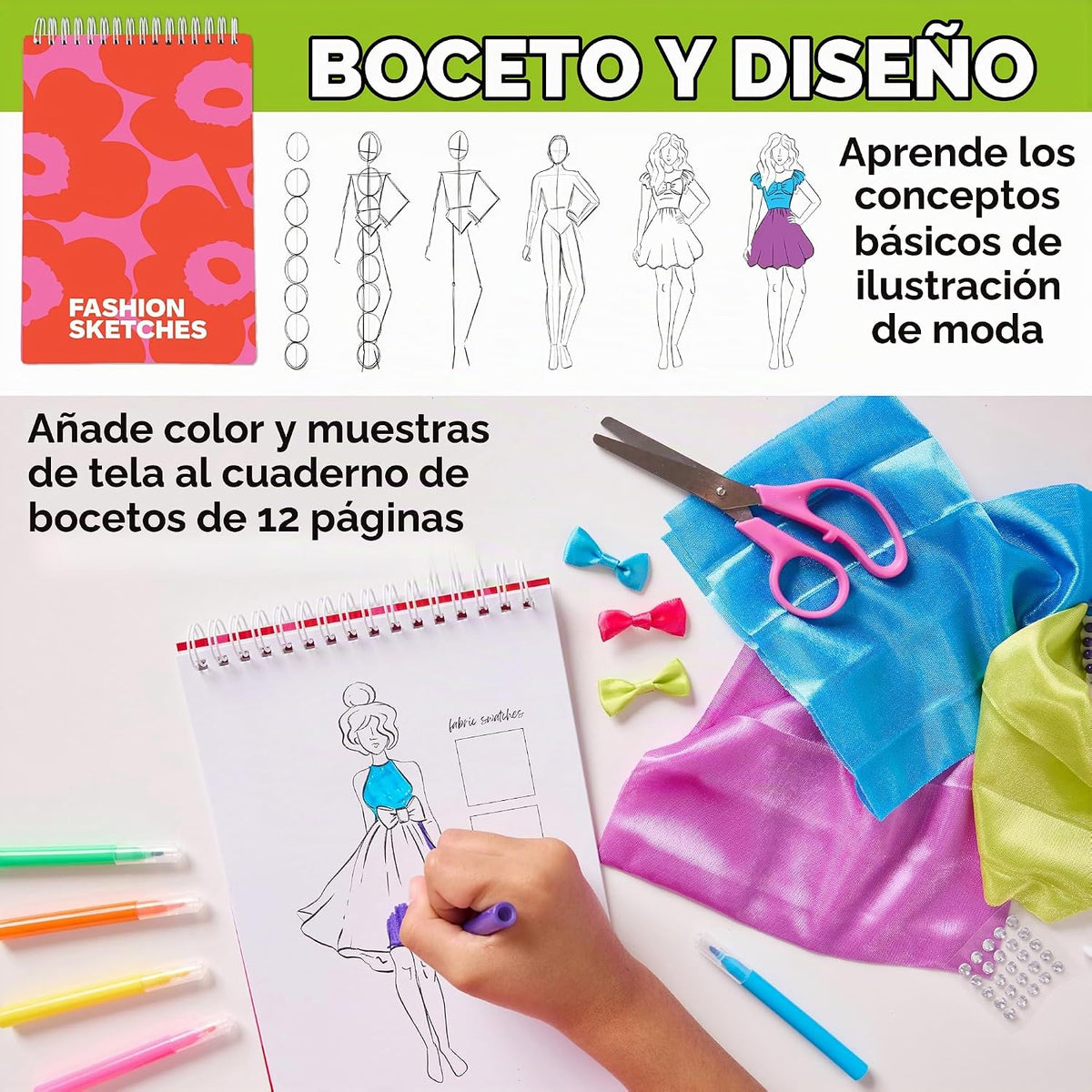 Juego de diseño de moda para niños Diseñado por ti mismo, de Creativity for kids