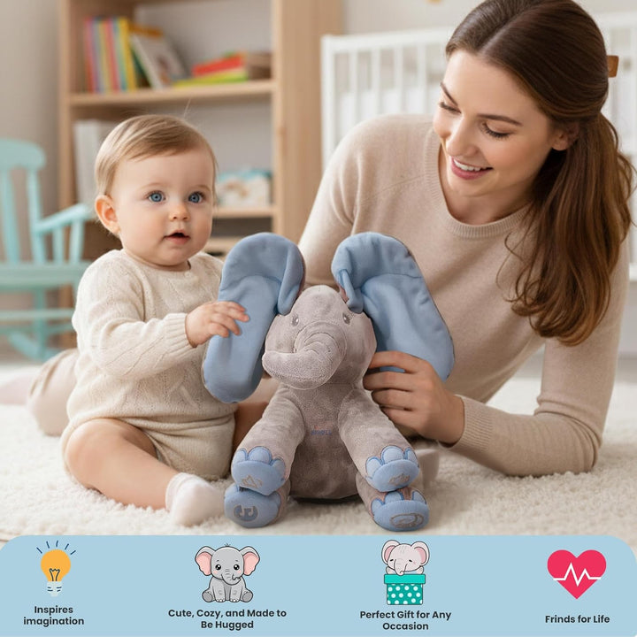 Dimple Kyle Elefante de peluche juguete animado - Elefante azul can...