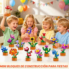 Paquete de 24 botánicos de flores, recuerdos de fiesta para niños de más de