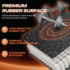 SUPERJARE Suelo de goma superior de goma de 0.56 pulgadas de grosor y 48