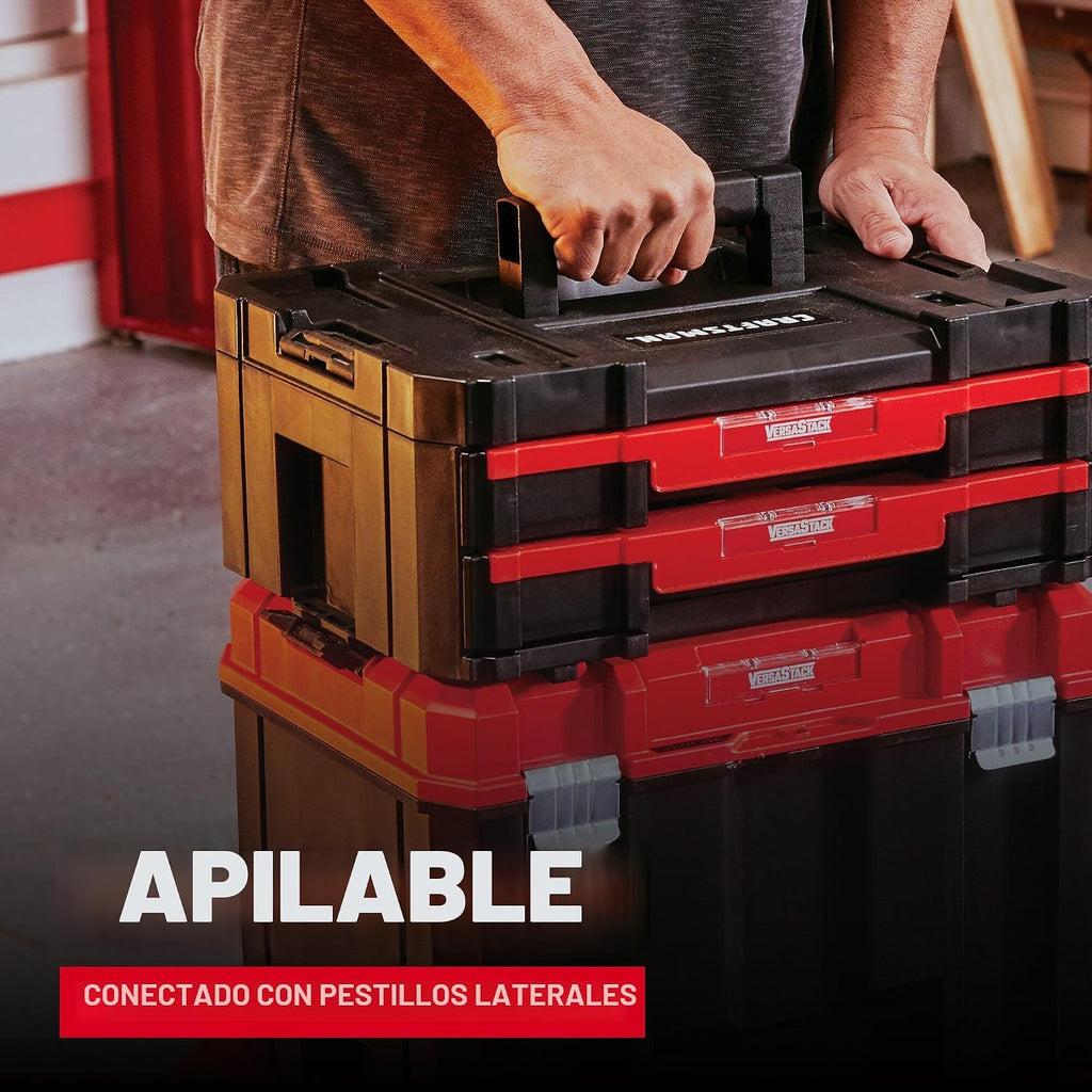 CRAFTSMAN Caja de herramientas de plástico con cajones, organizador y almacenamiento (CMST17804)