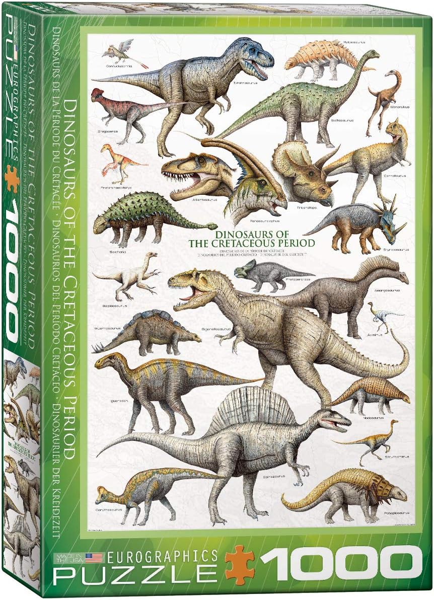 EuroGraphics Dinosaurios Cretácico Rompecabezas de 1000 piezas