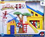 Hasbro - Juego de plaza de Spidey y sus increíbles amigos, incluye figura de acción de 4 pulgadas, juguetes de superhéroes Marvel para niños de 3 años en adelante