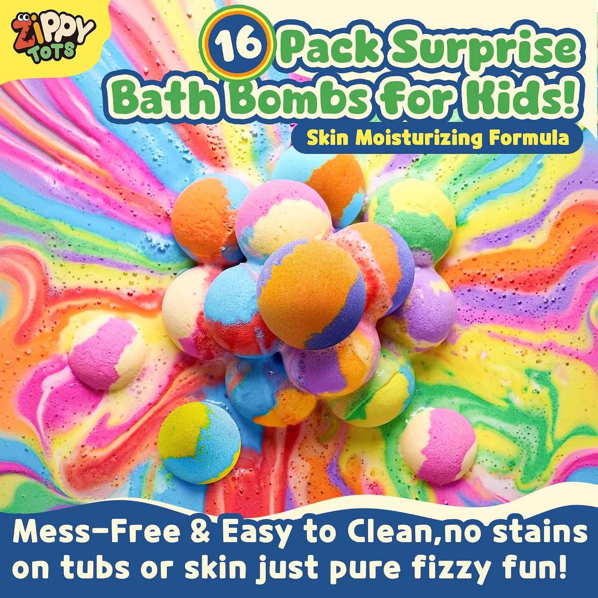 Bombas de baño para niños con juguetes de vehículos en el interior, paquete de 16 gases de baño sorpresa, bombas de baño de burbujas orgánicas para niñas y niños a partir de 3 años, 8 aromas