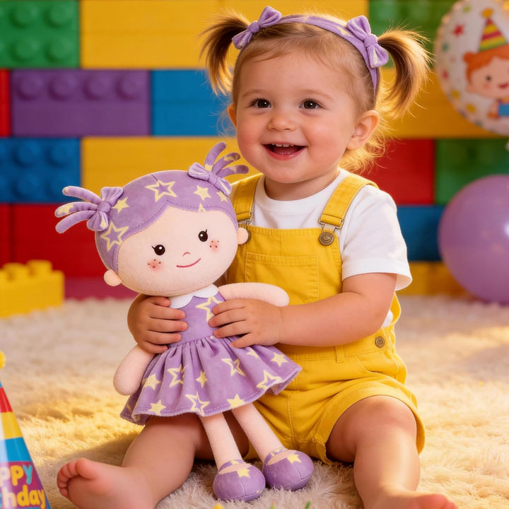 Onetoo - Muñeca de trapo de bebé de peluche suave para niñas, prime...