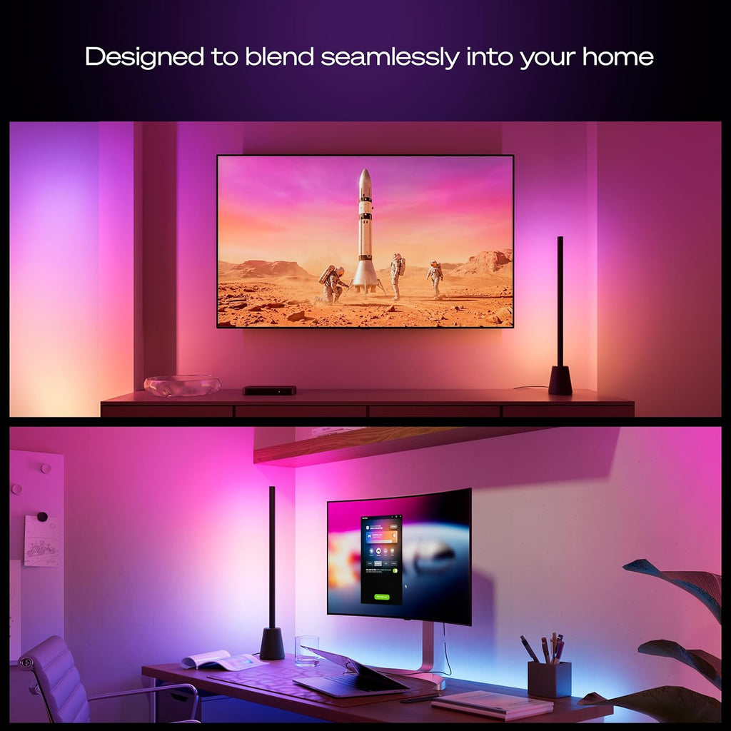 Lámpara Philips Hue Play - Lámpara de mesa, LED RGBWWIC, 23.6 pulgadas, paquete de