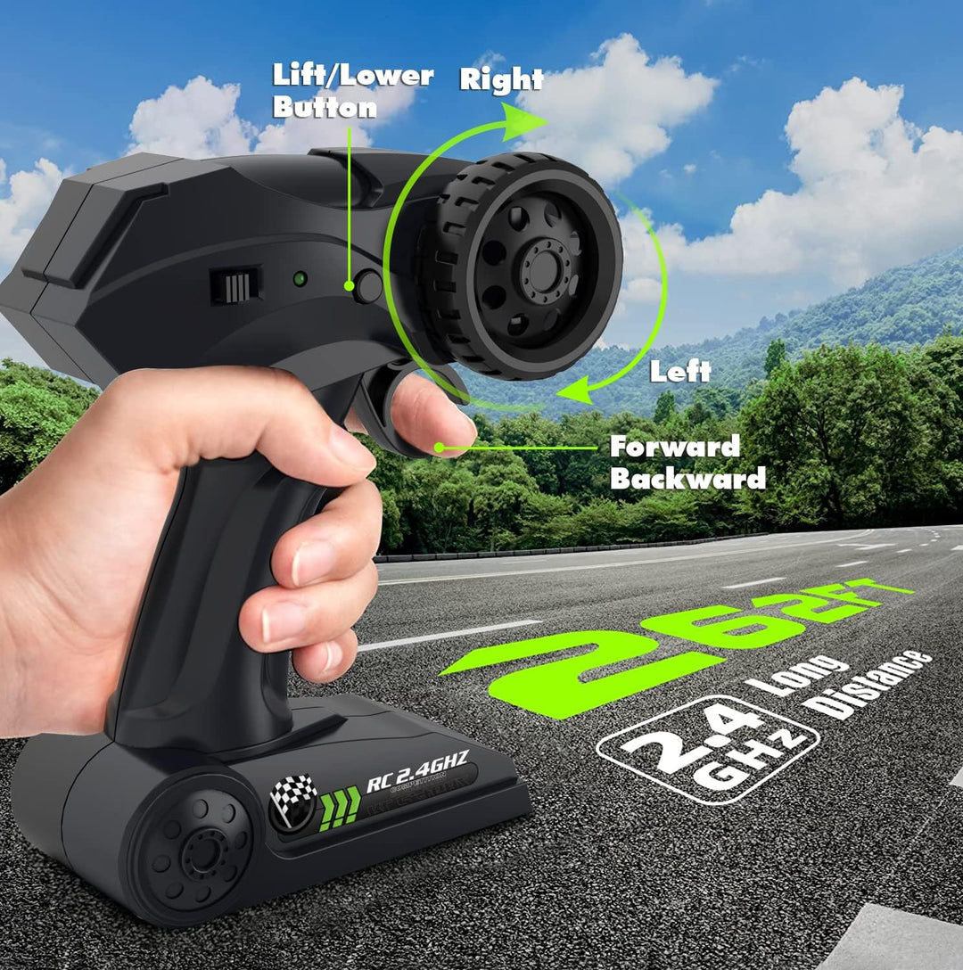 CROBOLL Autos RC grandes 1:12 para niños con función de elevación m...