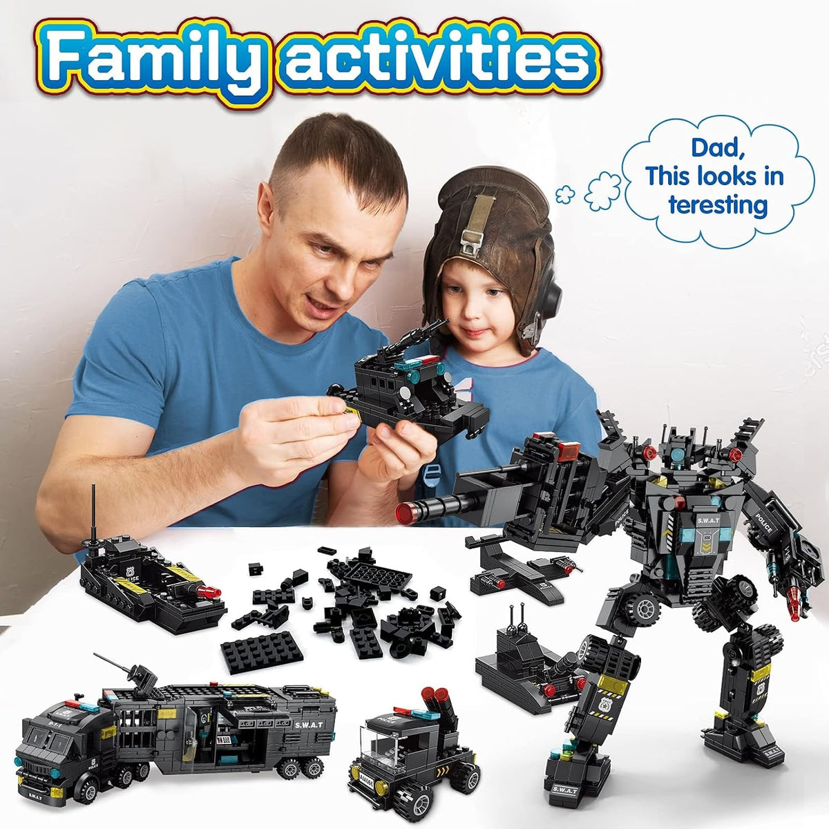 Kit de construcción de robot 51 en 1 para niños de 8 a 12 años