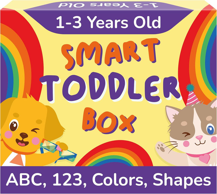 TOYVENTIVE Kit de aprendizaje para niños pequeños con 4 libros para...
