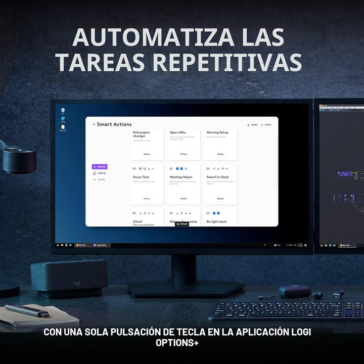 Logitech MX Keys S - Teclado inalámbrico, perfil bajo, escritura si...