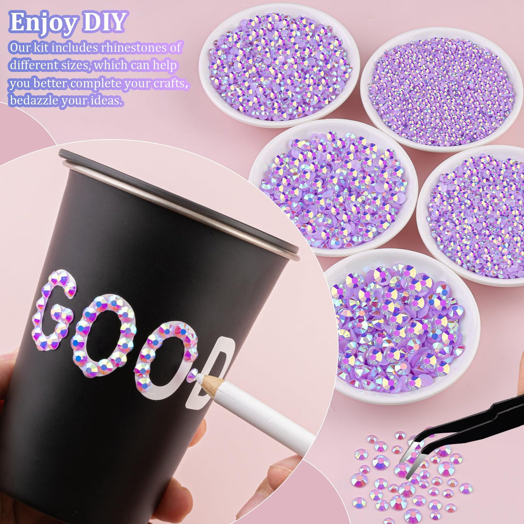 30000 piezas de diamantes de imitación de resina para embellecer co...