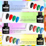 VANREESA Juego de 24 esmaltes de uñas de gel, colores de moda, con...